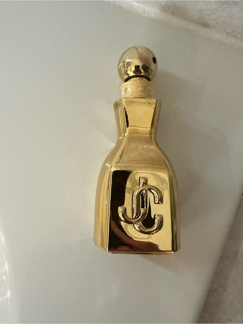 Jimmy choo -I want choo le parfum  Gold JC Embossed Decorative Bottle perfume